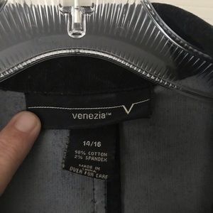 Corduroy black waist jacket